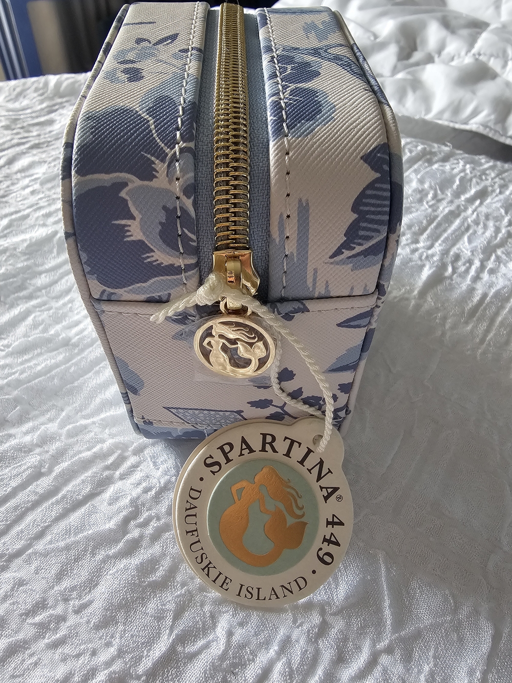 Spartina 449 Garden Toile Travel Jewelry Travel Case - Picture 4 of 7